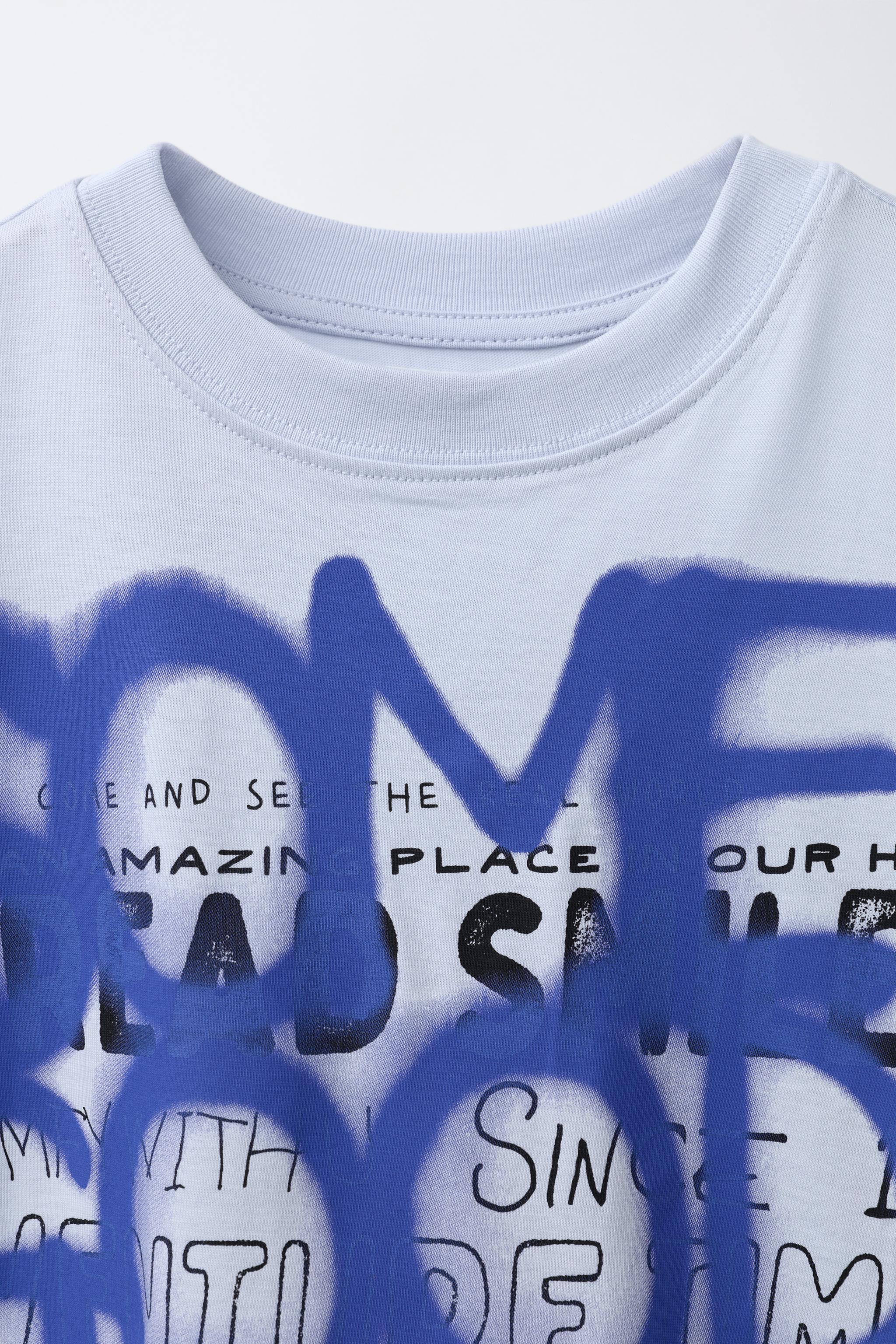 GRAFFITI SPRAY PRINT T-SHIRT