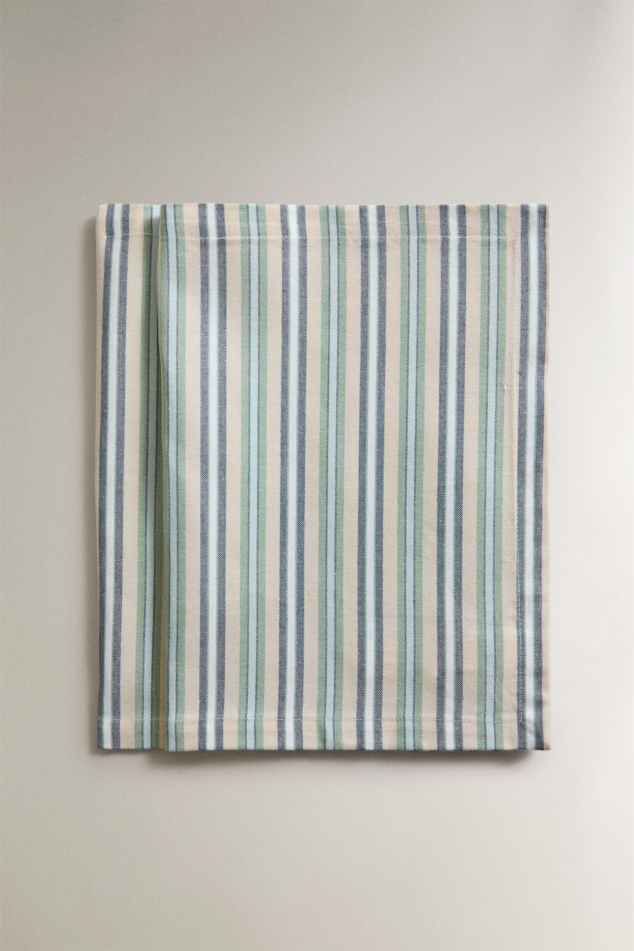 STRIPED PLACEMAT PACK (PACK OF 2) — Blue