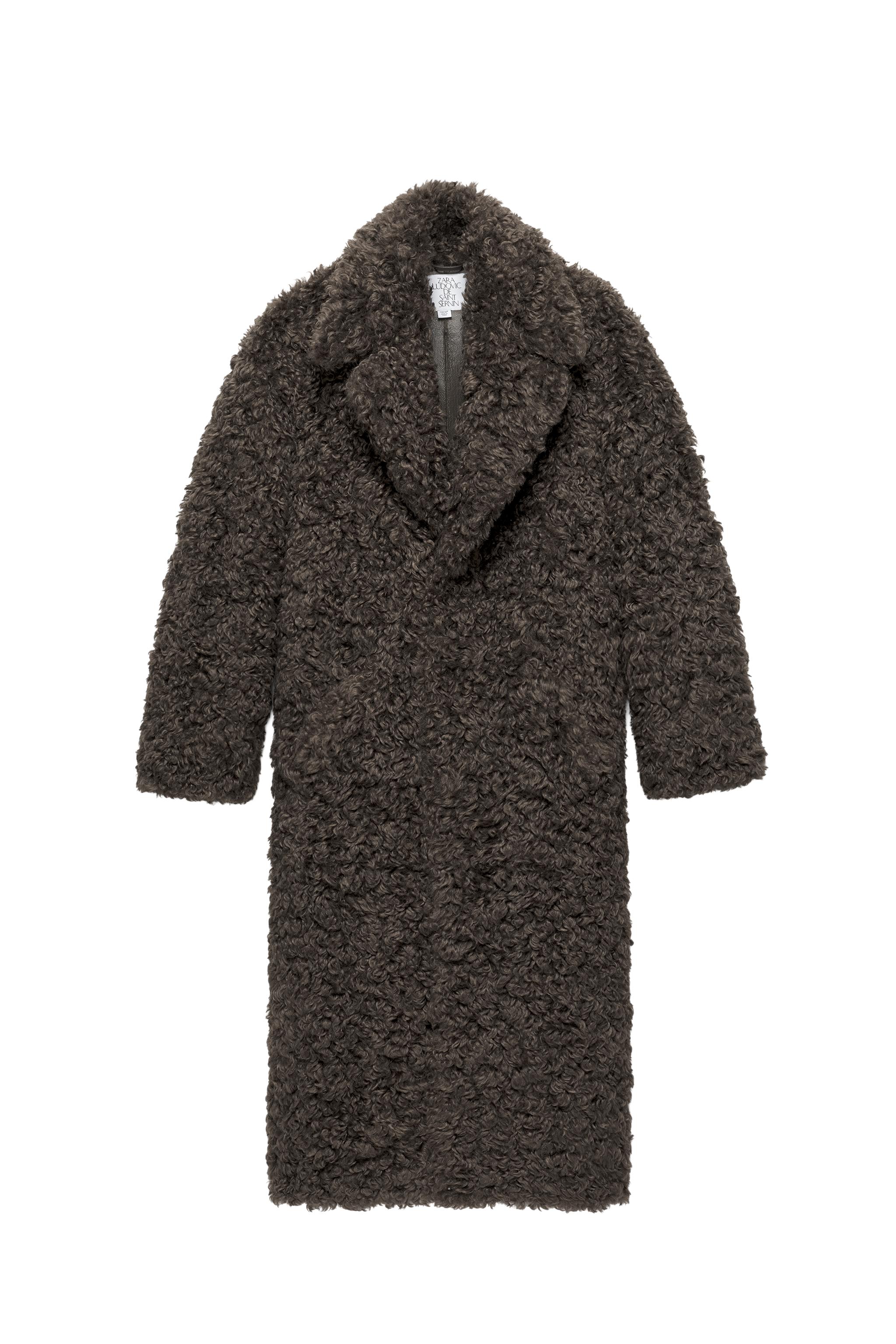 LUDOVIC DE SAINT SERNIN x ZARA DOUBLE-FACED FAUX LEATHER COAT