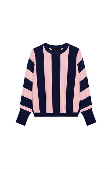 STRIPED KNIT SWEATSHIRT - only one by Zara