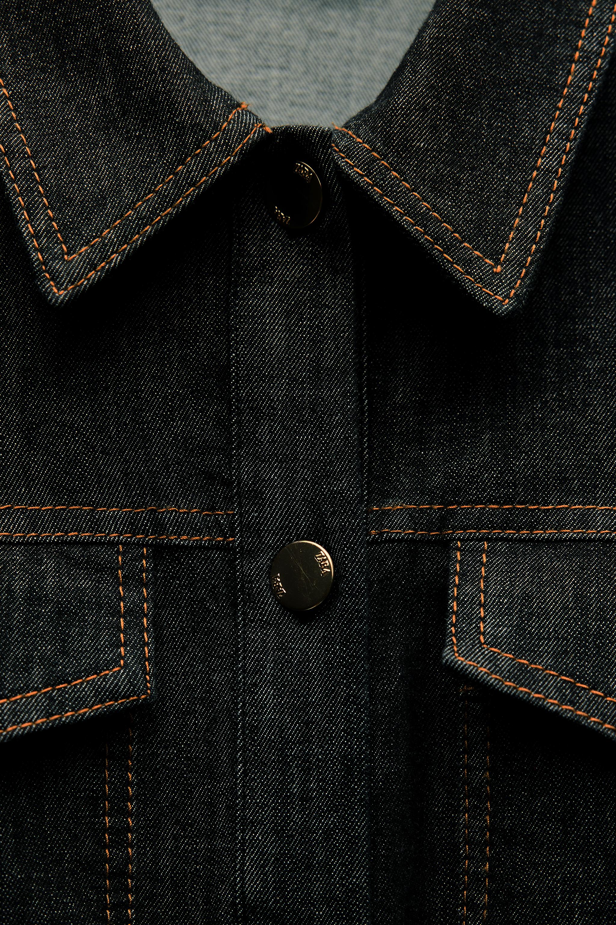 スペイン発送 ZARA TRF デニムミディドレス 上品カジュアル 限定 スペイン発送 ZARA TRF デニム ミディドレス 上品カジュアル