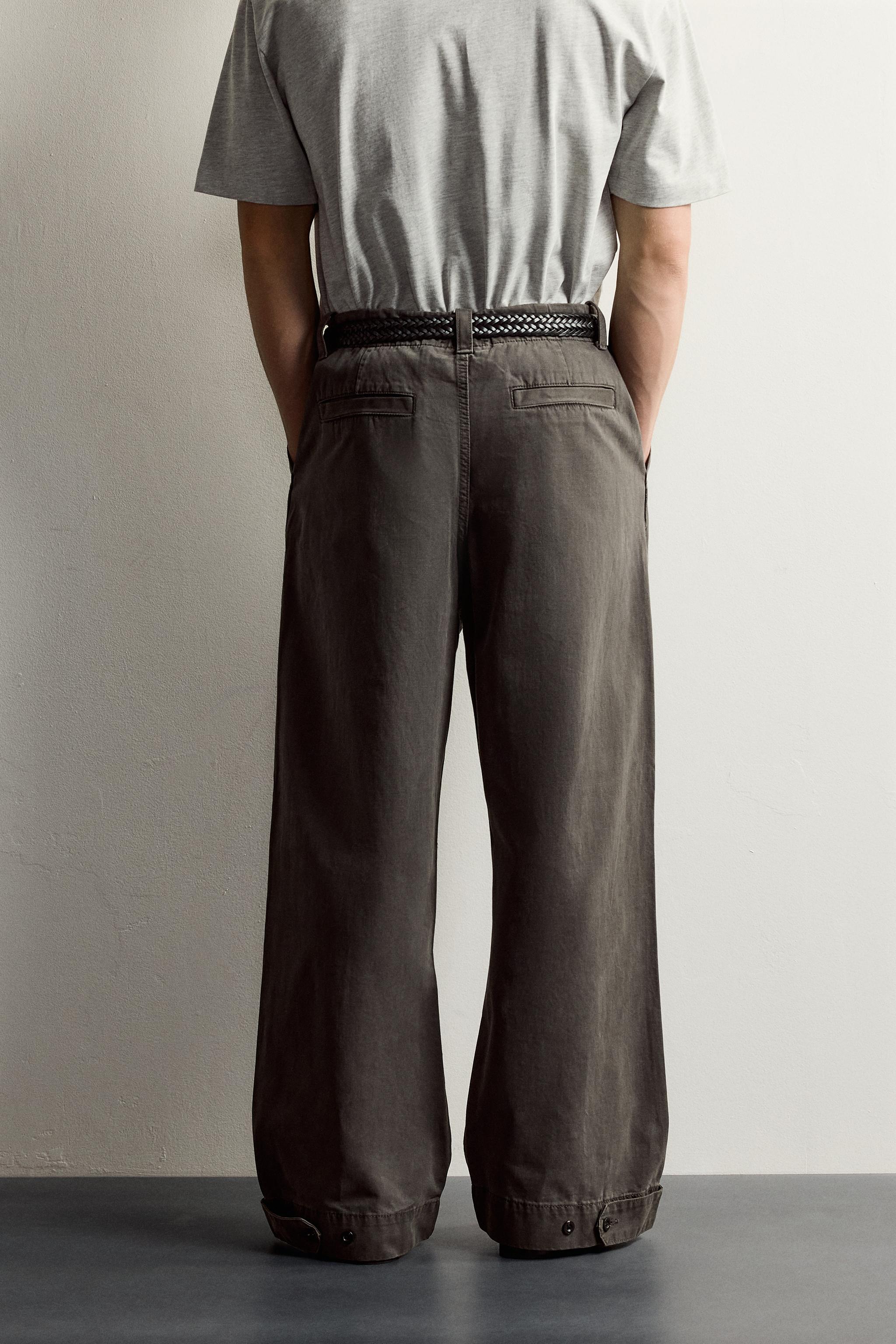 WIDE-FIT CHINO PANTS