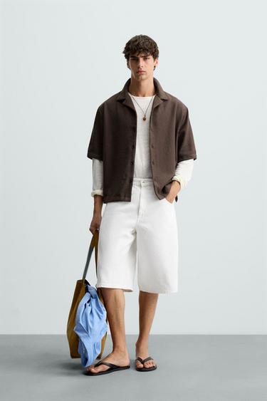 CAMISA ESTRUCTURA - Marrón de Zara - Imagen 0