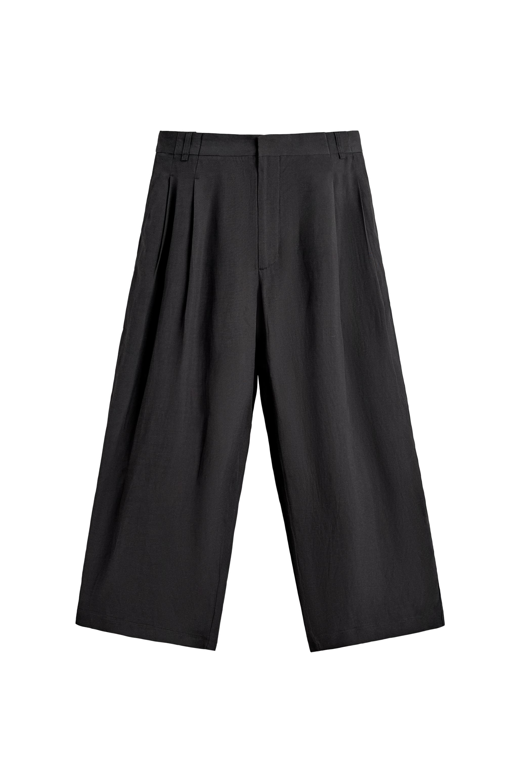 RELAXED FIT WIDE LEG SUIT PANTS