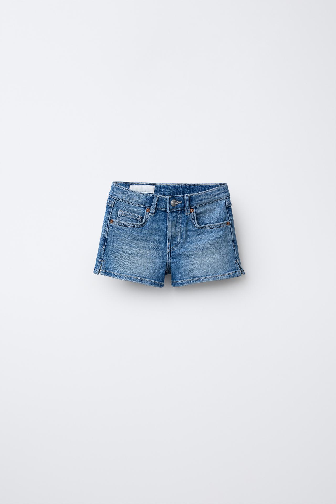DENIM SHORTS — Blue