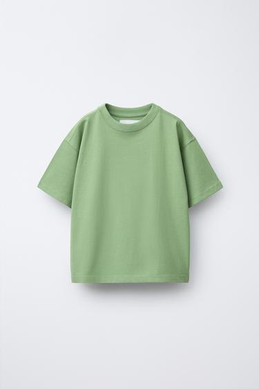 Zara PLAIN MEDIUM WEIGHT T-SHIRT - Lawn