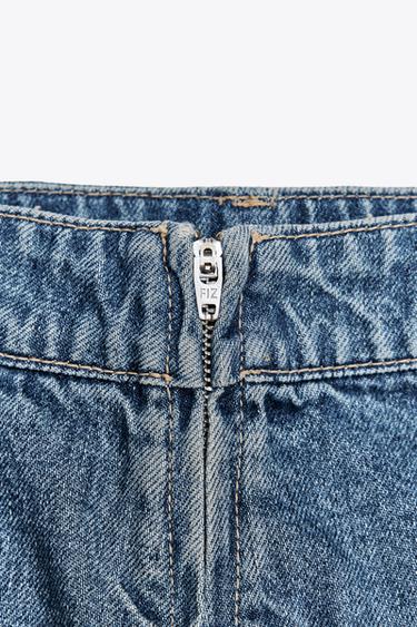 DENIM TRF SKORT - Blue by Zara - Image 5