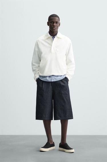 JAQUETA CANGURU LYOCELL - ALGODÃO - Cru da Zara - Imagem 0