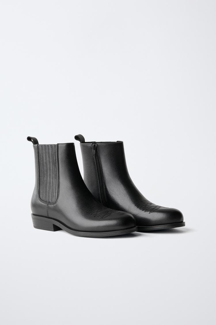 Botin cowboy piel