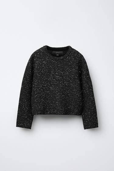 SEQUIN JUMPER - Black by Zara - Image 0
