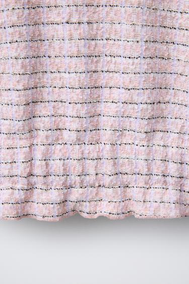 TEXTURED T-SHIRT WITH ELASTICATED HEM - Pink by Zara - Image 3