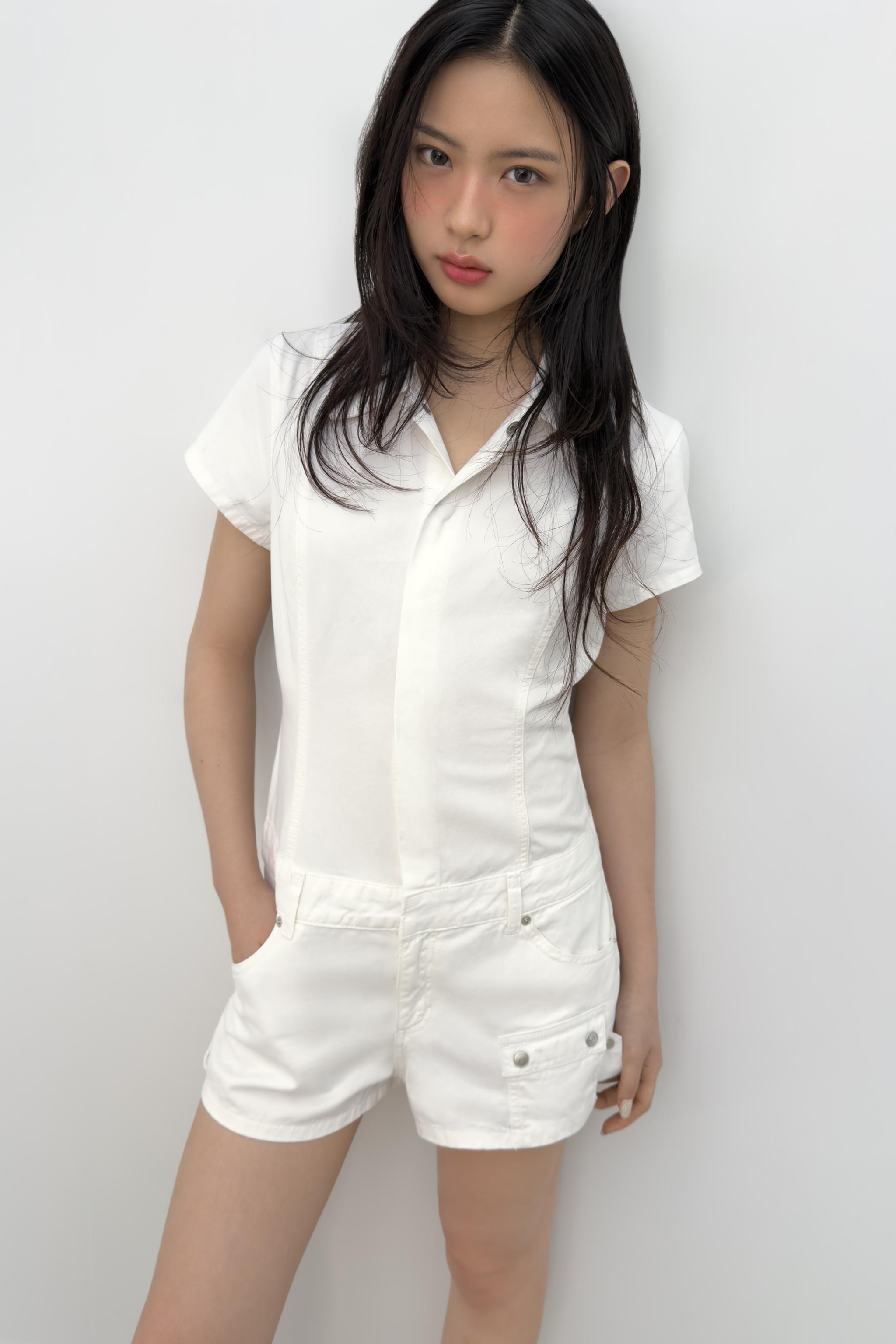 SHORT JUMPSUIT WITH POCKETS — White