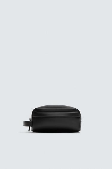 Zara PLAIN TOILETRY BAG - Black