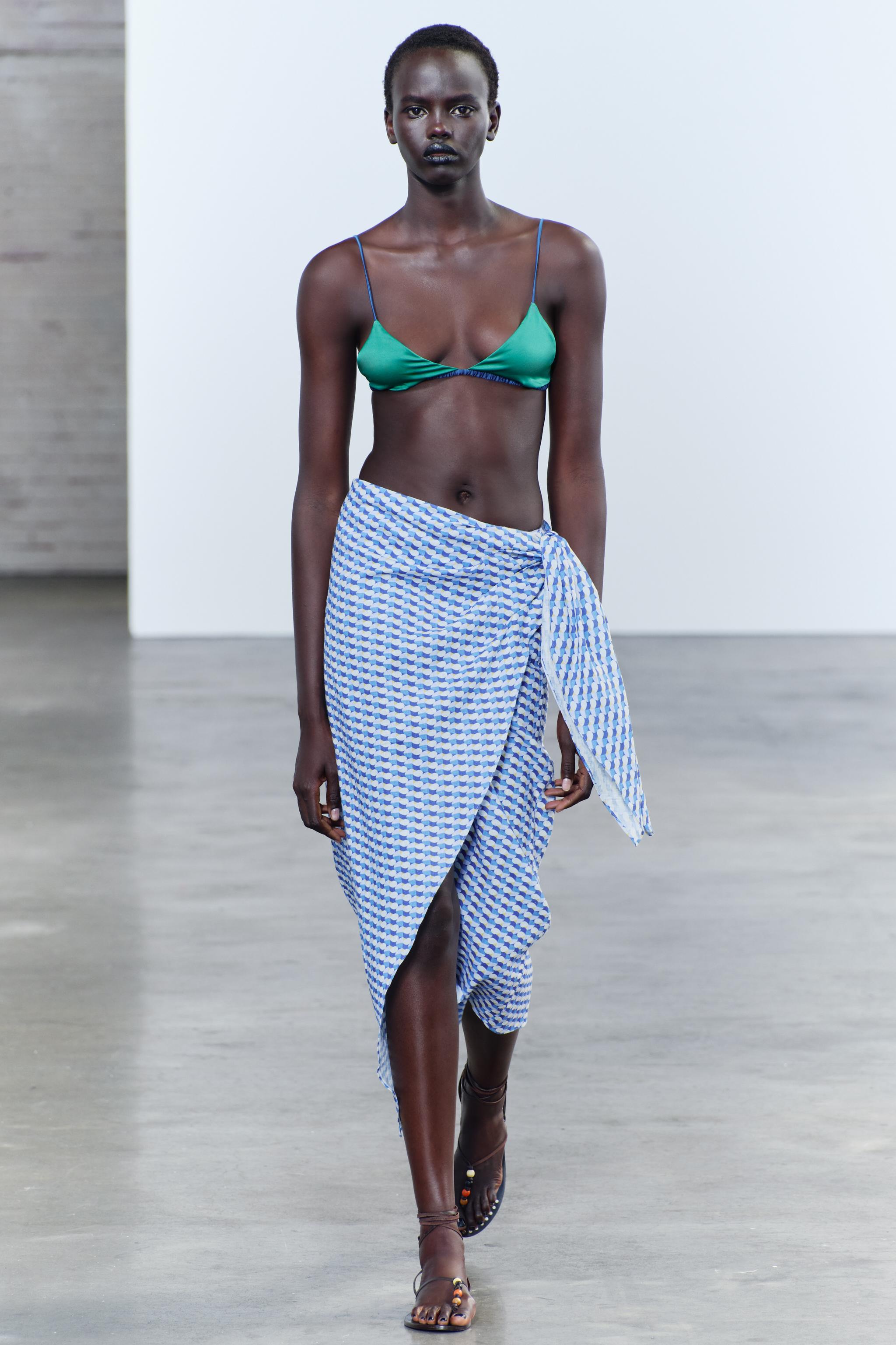 ZW COLLECTION プリント パレオスカート - マルチカラ― | ZARA Japan  