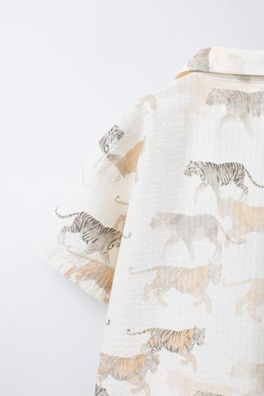 CHEMISE ANIMAUX - Beige clair de Zara - Image 3