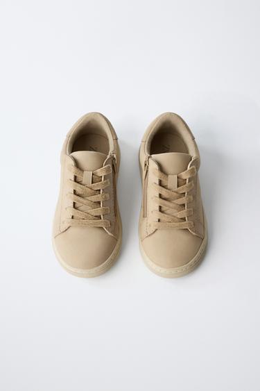 Zara BASIC SNEAKERS - Sandy Brown