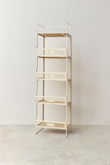 Zara STORAGE UNIT WITH SHELVES - Light beige