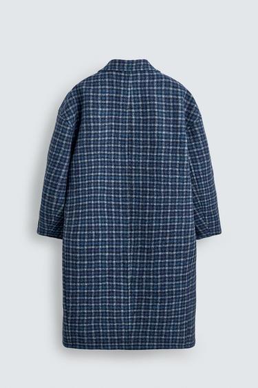 OVERSIZE-MANTEL MIT KAROMUSTER HARRY LAMBERT FOR ZARA X DISNEY - Blau von Zara