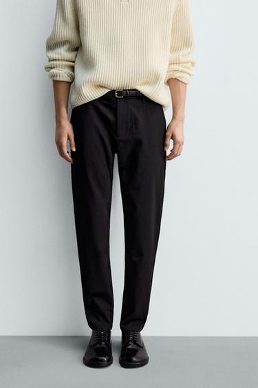 PANTALON SLIM FIT CONFORT - Noir de Zara