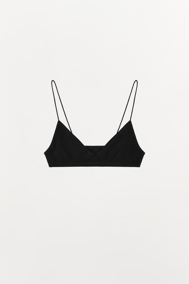 SEAMLESS STRAPPY BRA - Black by Zara - Image 3