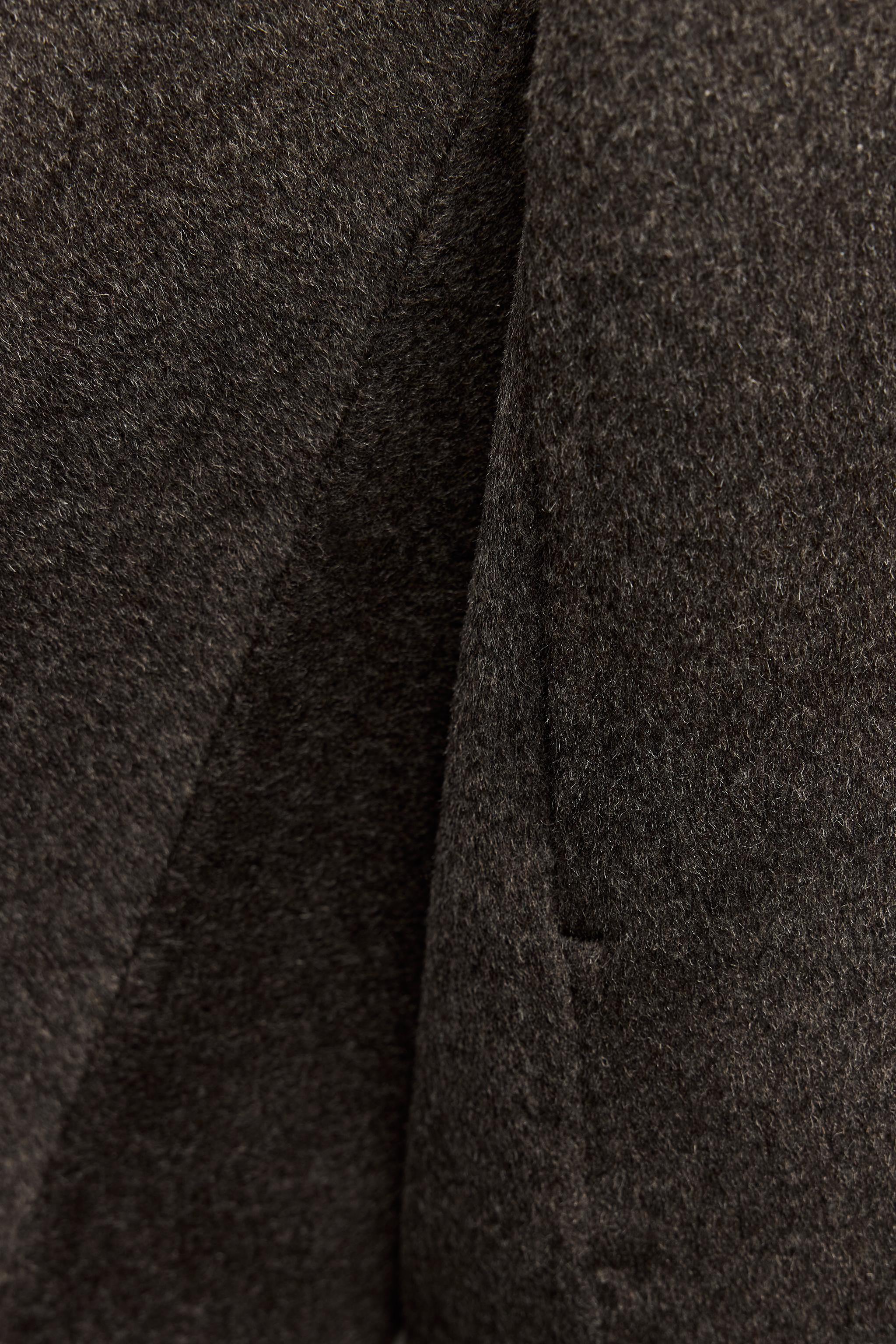 FAUX FUR COLLAR CROPPED COAT ZW COLLECTION - Brown | ZARA