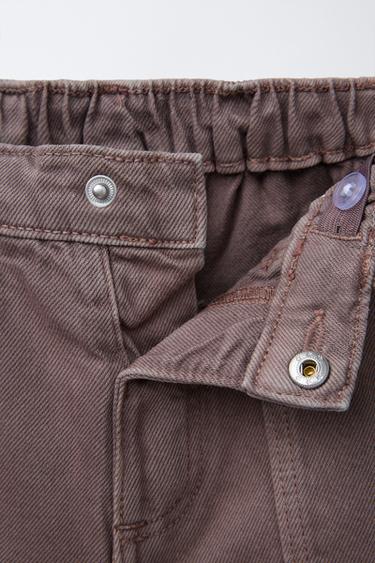 WORKER TWILL BERMUDA SHORTS - Purple by Zara - Image 2