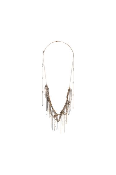 LIMITED EDITION RHINESTONE NECKLACE - Gold / Silver by Zara