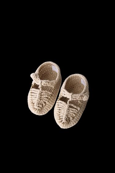 BABYSCHUH AUS BAUMWOLLE - Sandfarbe von Zara