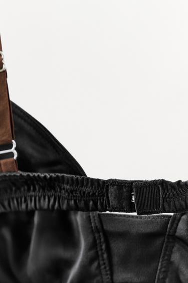 BODY COUTURES BRETELLES CONTRASTE - Noir de Zara - Image 2