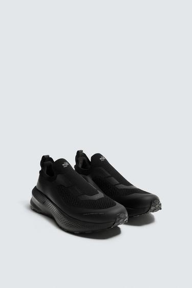 LACELESS RUNNING TRAINERS - Black by Zara