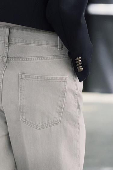 JEAN COUPE LARGE ET TAILLE HAUTE COLLECTION ZW - Gris de Zara - Image 3