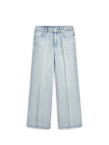 Jeans palazzo tiro alto - Azul claro de Zara
