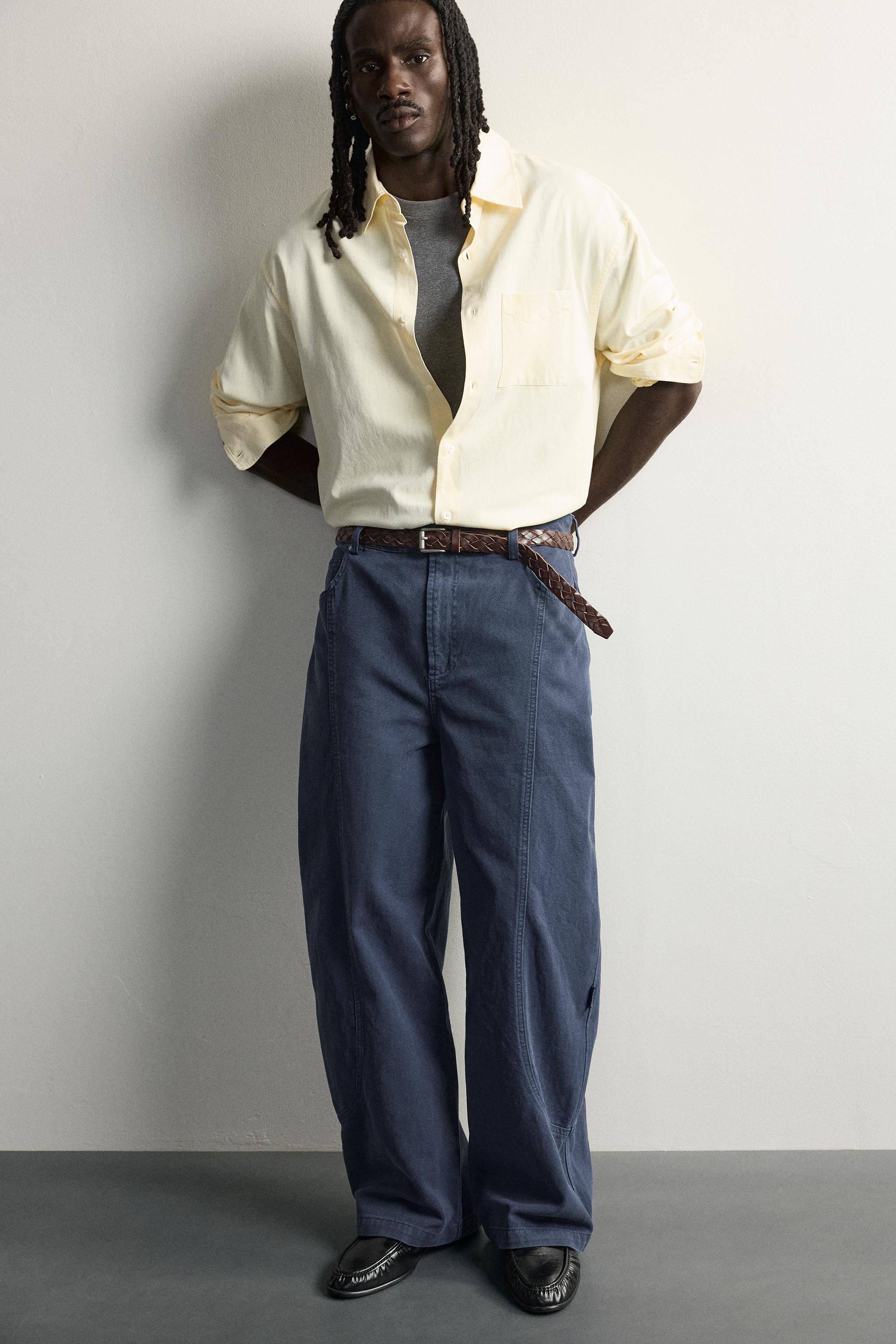 SEAMED RELAXED FIT PANTS