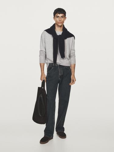 Zara Wool blend crew neck sweater - Gray marl