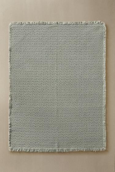 TAPIS DE BAIN ENTRÉLACÉ - Bleu / Vert de Zara - Image 5