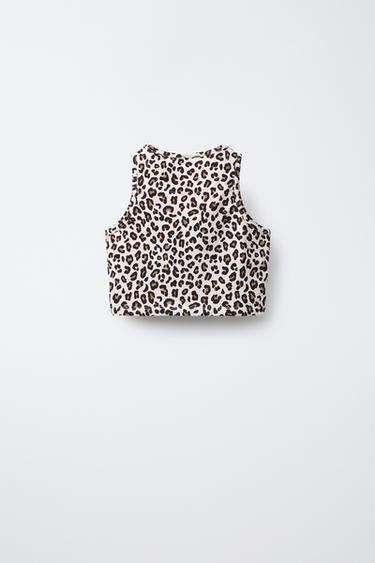 TOP À IMPRIMÉ ANIMALIER - Leopard de Zara - Image 1