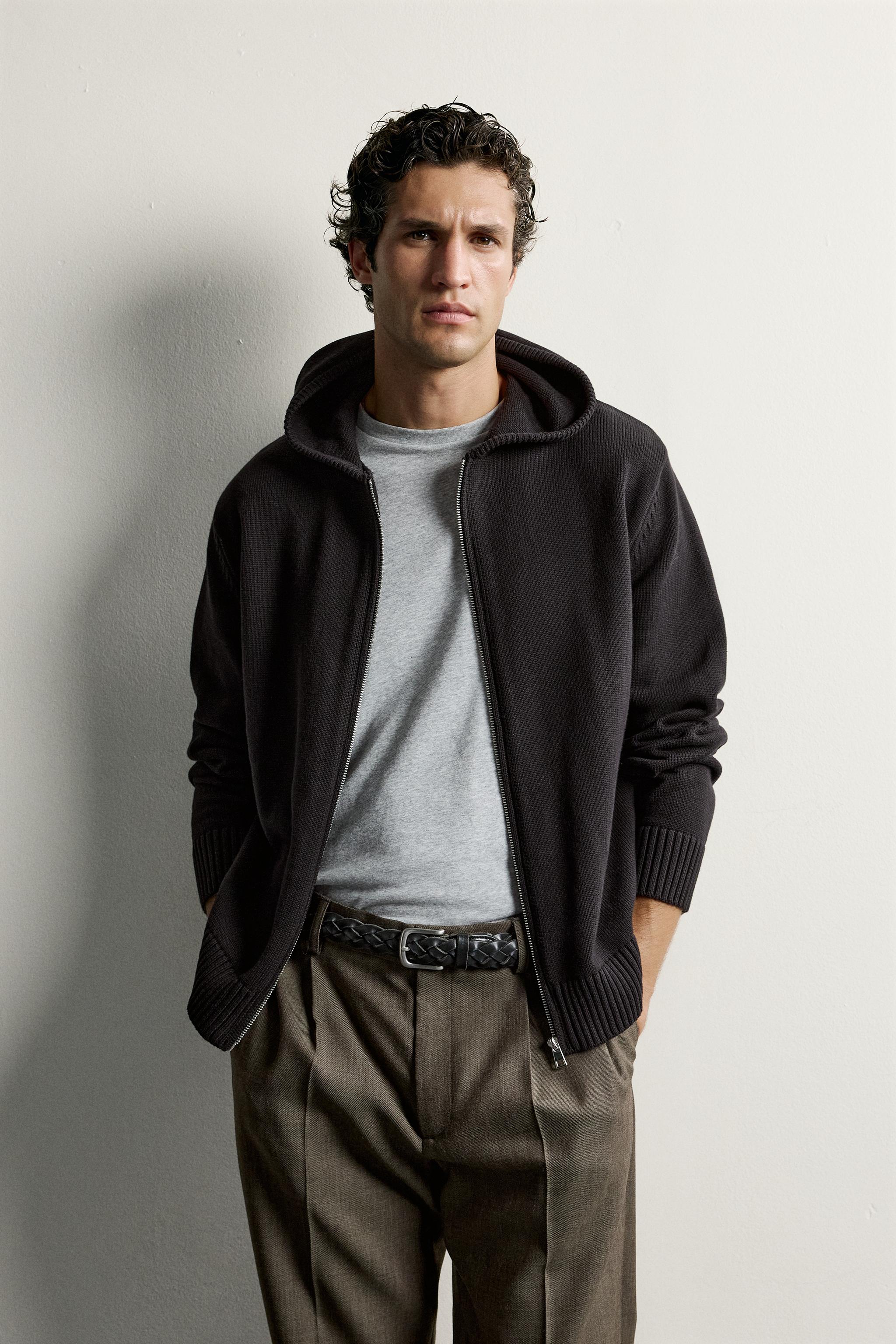 100% COTTON KNIT HOODIE