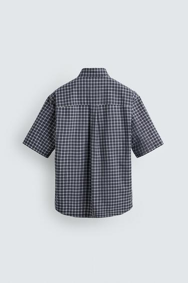 CHEMISE À CARREAUX AVEC POCHE - 981 de Zara - Image 7