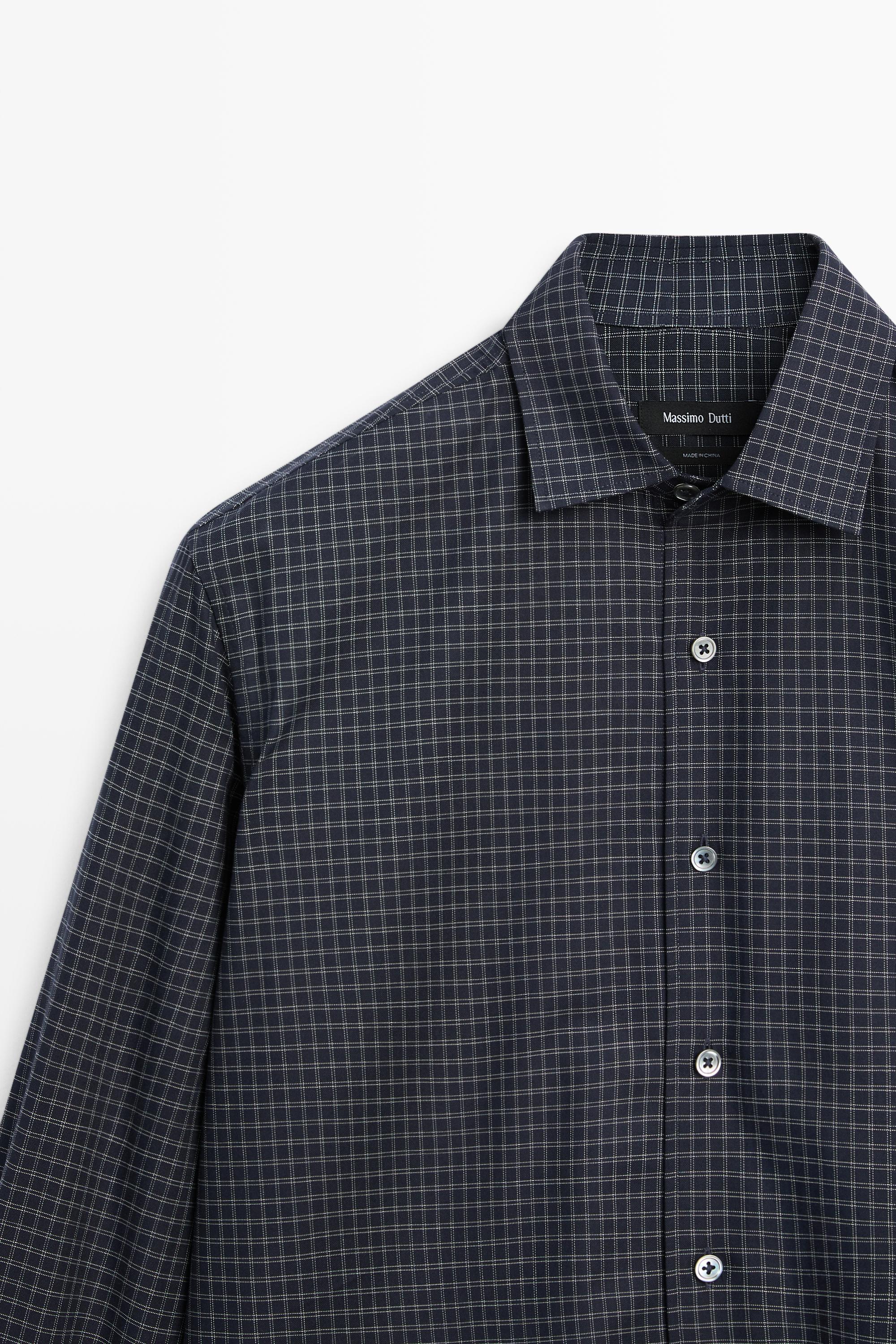 Regular fit check 100% cotton shirt