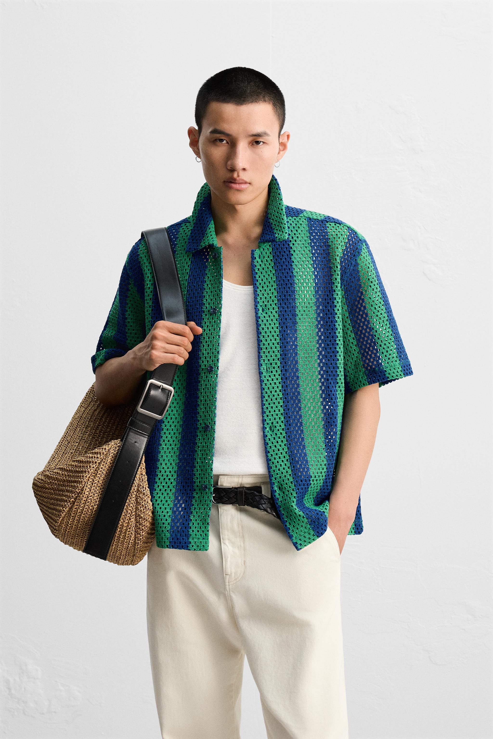 シャイニースレッドストライプシャツ | ZARA Japan / 日本
