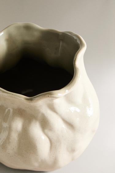 CERAMIC ARTICHOKE VASE - Green by Zara - Image 2