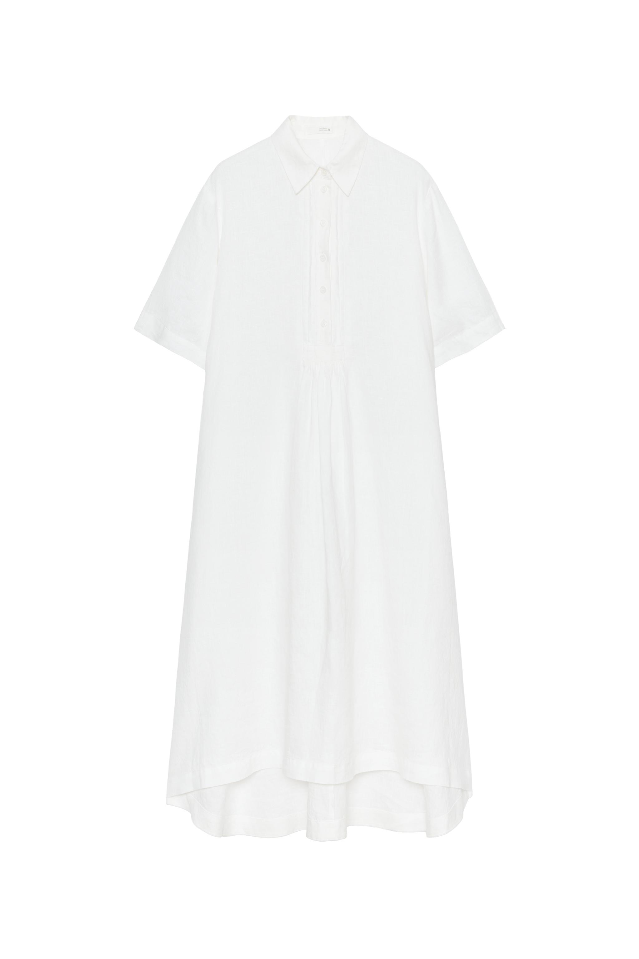 ZW COLLECTION LINEN SHIRTDRESS - White | ZARA United States ZW COLLECTION LINEN SHIRTDRESS - White | ZARA United States