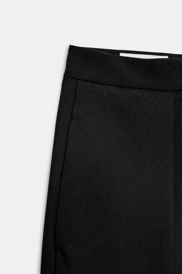 HIGH-WAIST DARTED TROUSERS - Black by Zara - Image 8