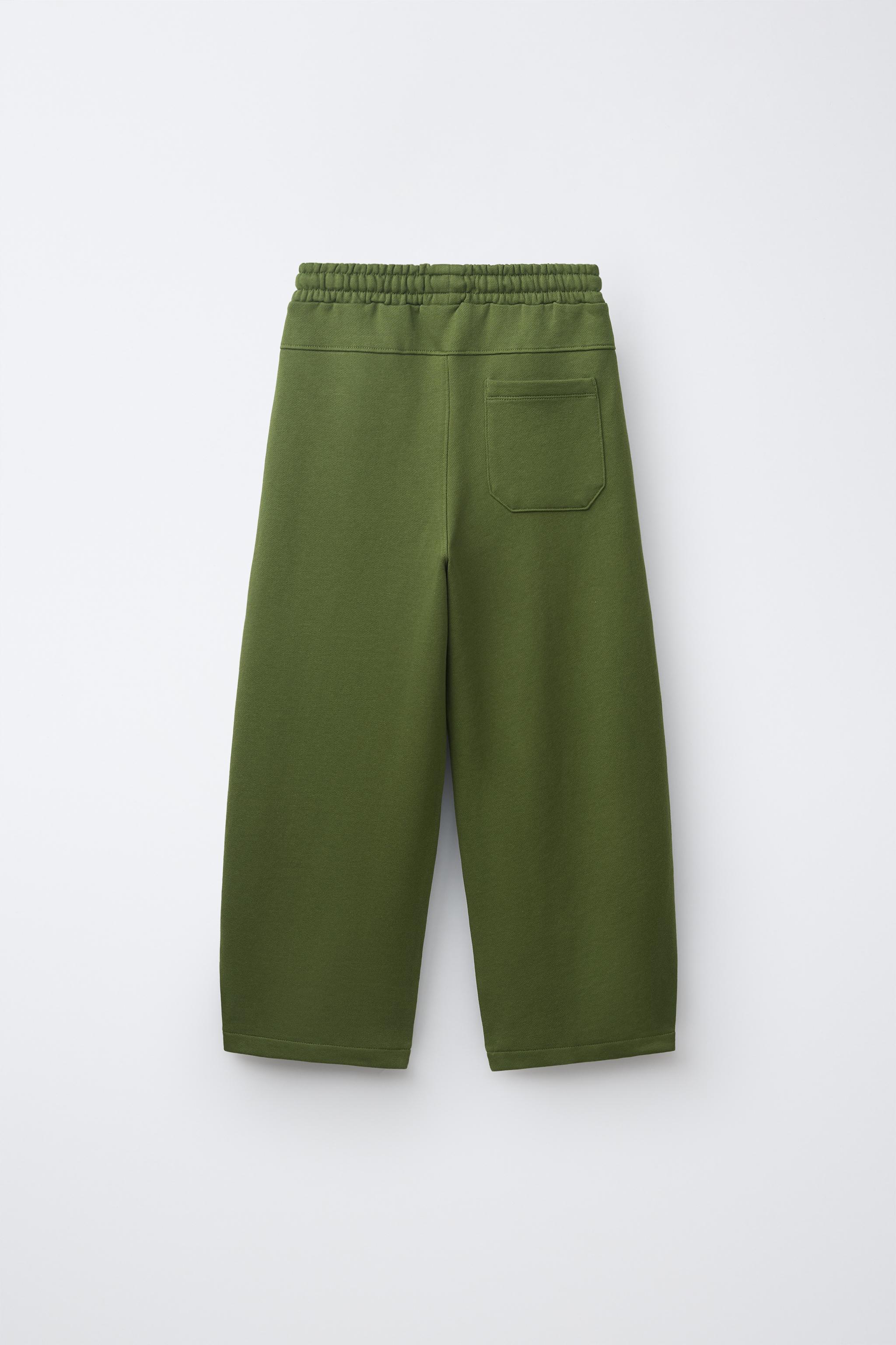 BARREL PLUSH PANTS — GREEN