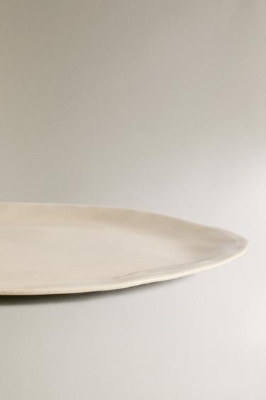 STONEWARE DINNER PLATE - Cream by Zara - Image 3