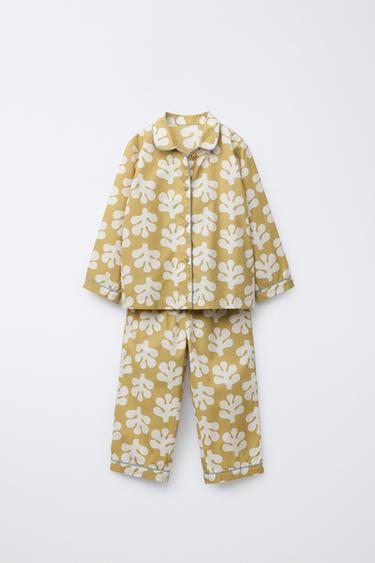 3-6 JAHRE/SCHLAFANZUGHEMD UND -HOSE MIT FORMENMUSTER - Grün von Zara - Bild 0