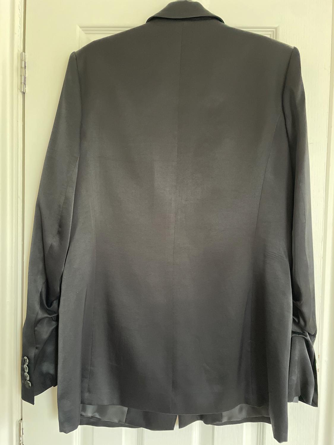 LONG SATIN BLAZER - Image 2