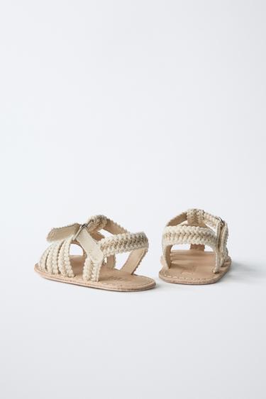 SANDALES PÊCHEUR PLAGE SOFT EN COTON - Blanc écru de Zara - Image 4
