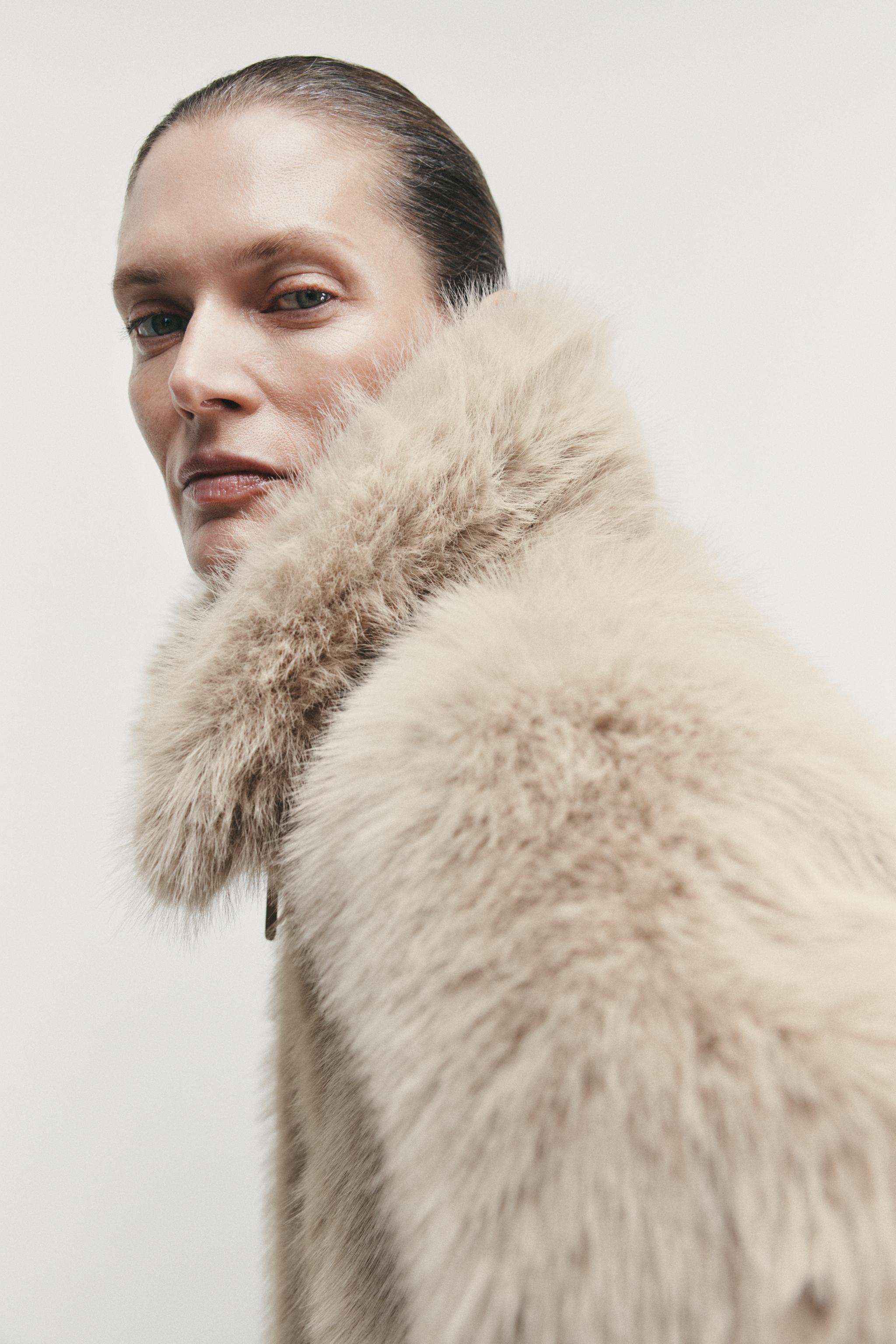 DOUBLE-FACED FAUX FUR JACKET