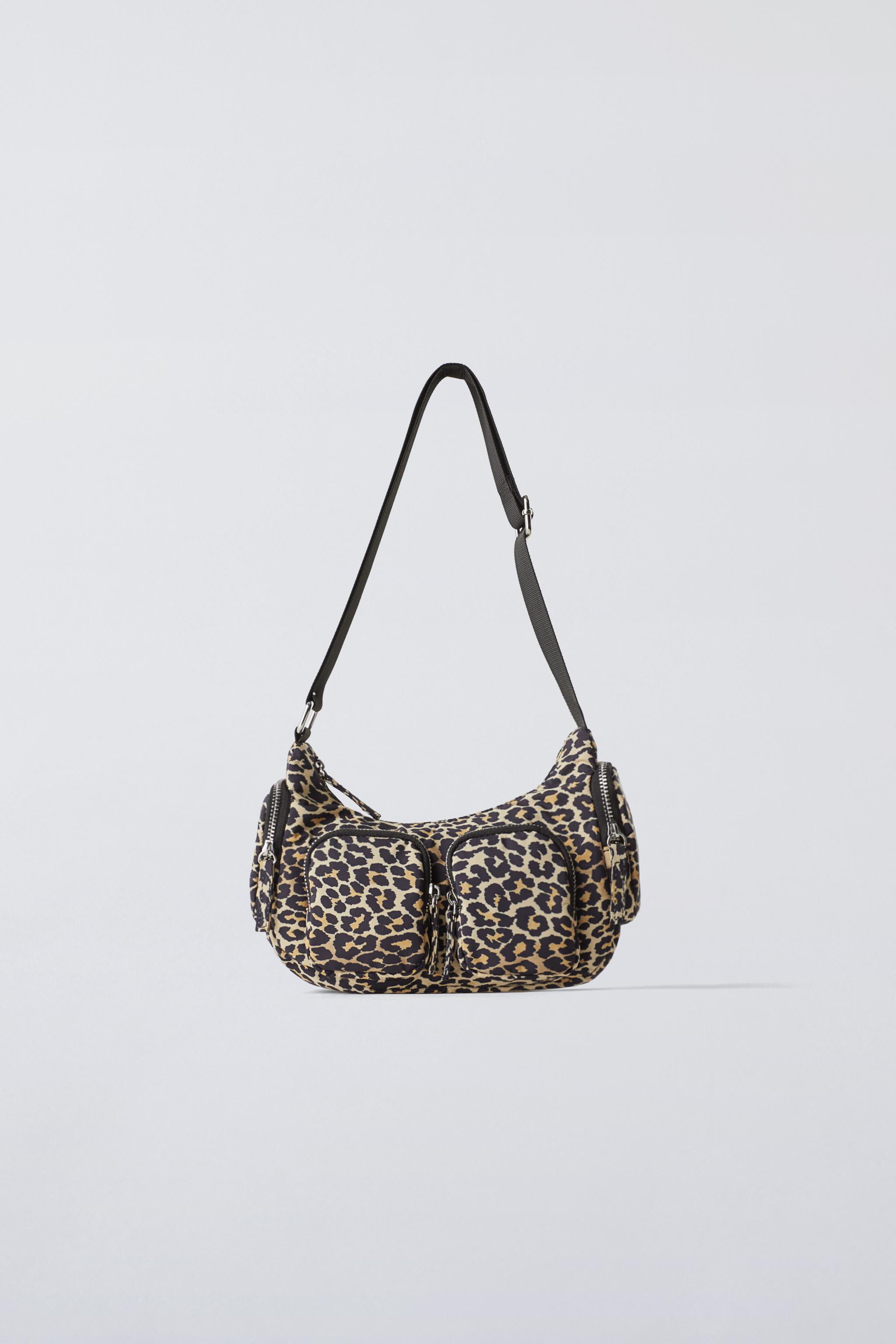 ANIMAL PRINT SHOULDER BAG Black ZARA United Kingdom